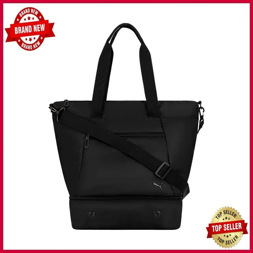 Polyester Tote Bag with Removable Strap, Multiple Pockets, Shoe Compartment
